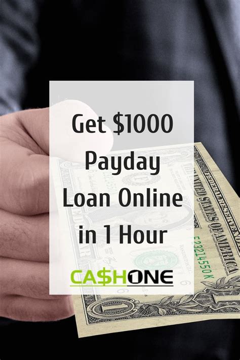 1 Hour Online Payday Loan